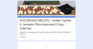 To play this quiz, please finish editing it. Kuiz Online Sk Sungai Soi Telegram