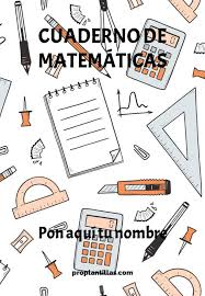 carátulas y portadas de matemáticas