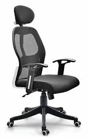 fabric pvc neck support office chair