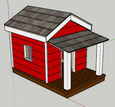 Large Traditional Style Dog House Plans