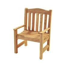 Dolls House Bare Wood Garden Chair