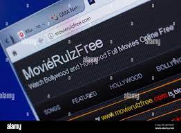 Ryazan, Russia - May 13, 2018: MovieRulzFree website on the display of PC,  url - MovieRulzFree.com Stock Photo - Alamy