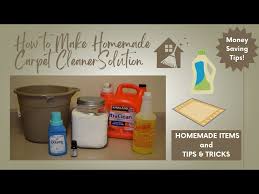 homemade carpet cleaner solution