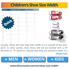 shoe width guide size charts how to