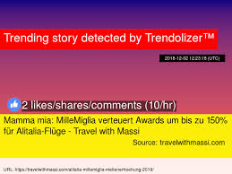 Mamma Mia Millemiglia Verteuert Awards Um Bis Zu 150 Für