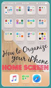 organize phone apps homescreen iphone