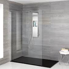 The benefits, however, really pay off. Milano Vaso Complete Walk In Shower Enclosure With Graphite Slate Tray And Shower Tower Choice Of Sizes
