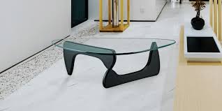 Noguchi Style Glass Coffee Tables