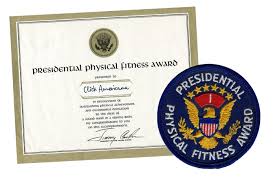 presidential physical fitness award