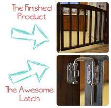 10 years ago i was looking for a discreet gate latch. 56 Trendy Diy Baby Gate From Crib Stairs Diy Baby Gate Diy Baby Stuff Diy Baby Gate For Large Opening