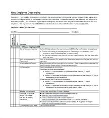 Onboarding Checklist Template Free Professional Resume Physician