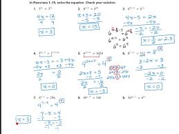 6 5 Solving Exponential Equations
