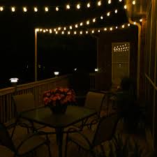 Pin By Allison Studer On Porch And Deck Outdoor Patio Lights Rustic Outdoor Decor Diy Outdoor Lighting