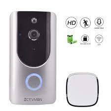 CTVMAN Wifi Kapı Zili Kamera Video Kapı Telefonu Doorbells Interkom Ev PIR  Alarm Hareket Algılama Akıllı Kablosuz Kapı Zili Için Kategoride Kapı Zili