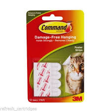 3m Command Damage Free Poster Mounting Strips Adhesive