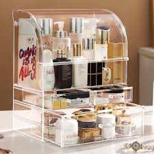 large acrylic makeup storage drawers