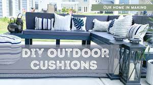 diy outdoor cushion in less than an