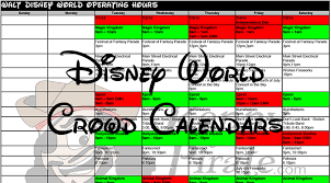 Updates To Walt Disney World Park Hours And Crowd Calendars