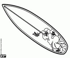 Plus, it's an easy way to celebrate each season or special holidays. Surfboard With Flowers Coloring Page Printable Game