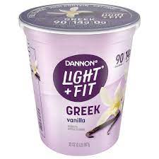 dannon light fit greek vanilla yogurt