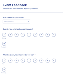 event feedback form template jotform