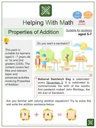 addition themed math worksheets
