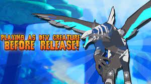 Roblox creatures of sonaria codes Playing As A Dev Creature In Cos Roblox Creatures Of Sonaria Youtube