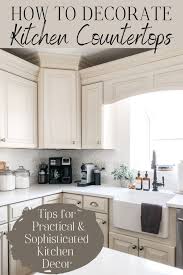 how to decorate kitchen countertops