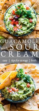 creamy guacamole recipe with sour cream