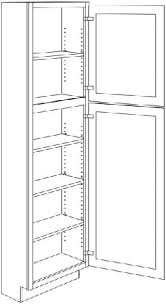 embled pantry cabinet 15 x 96 x 24