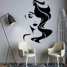 Morden Wall Sticker Sexy Women Vinyl Wall Decals For Beauty Salon Decor Art  | eBay