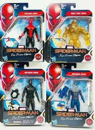 Yahoo entertainment has curated the coolest spider merch, from toys and collectibles. Lot Of 4 Marvel Spider Man Far From Home Action Figures Spider Man Molten Man Hasbro In 2020 Marvel Spiderman Action Figures Spiderman