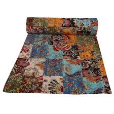 handmade bedspread throw cotton blanket