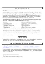 Sample Doctor Appointment Letter Templates At