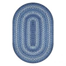 blue braided rugs add a touch of charm