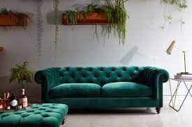trend bright bold velvet sofas