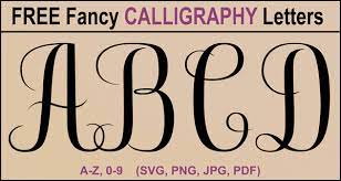 calligraphy alphabet printable a z