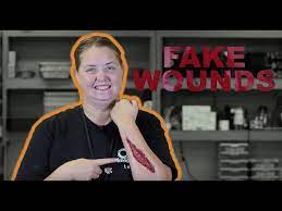 create a fake wound for halloween you