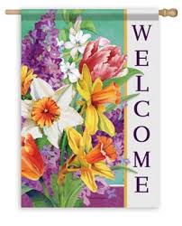 Welcome Easter Garden Flag Large