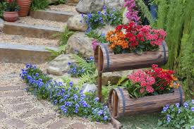 64 Outdoor Steps With Flower Planters