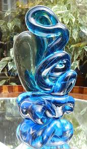 A Maltese Mdina Large Glass Sculpture