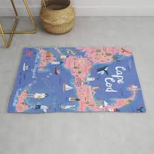 cape cod map rug by jolly dragons