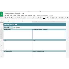 Project Charter Project Management Templates Project