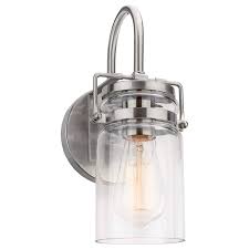 Clear Glass Jars Glass Wall Sconce