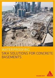 Sika Solutions For Concrete Basements