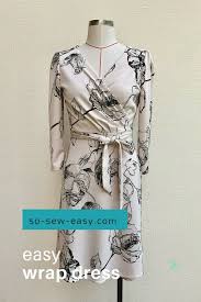 the easy wrap dress pattern elegance