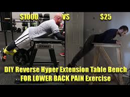 reverse hyper extension table bench