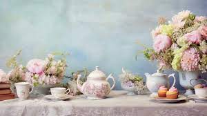 A Charming Garden Tea Party Setup With