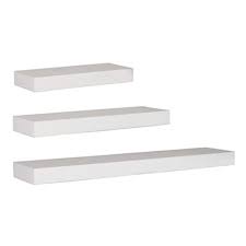 Kiera Grace Maine White Wall Shelves