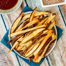 hand cut fries with seasoned salt